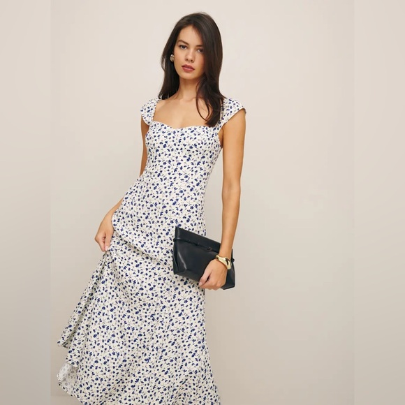 Reformation Bryson Dress Mykonos - Picture 1 of 8